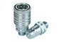 Steel Push And Pull Hydraulic Female Metric Thread Coupler With Long Adapter